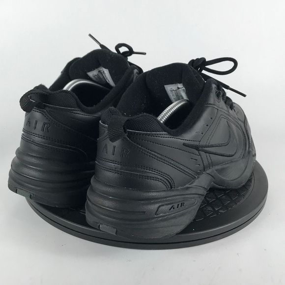 Nike Air Monarch IV Triple Black Comfort Walking Shoes 415445-001 Mens Size 11.5 - Picture 5 of 12